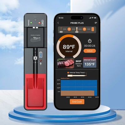 Küchenthermometer Bluetooth Wireless APP Remote Meat Thermometer 360ft Digital26