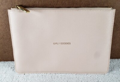 Katie Loxton London ''Girly Goodies''  Vegan Leather Pink Clutch Purse Pouch EUC