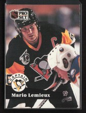 1991-92 Pro Set #581 Mario Lemieux Pittsburgh Penguins