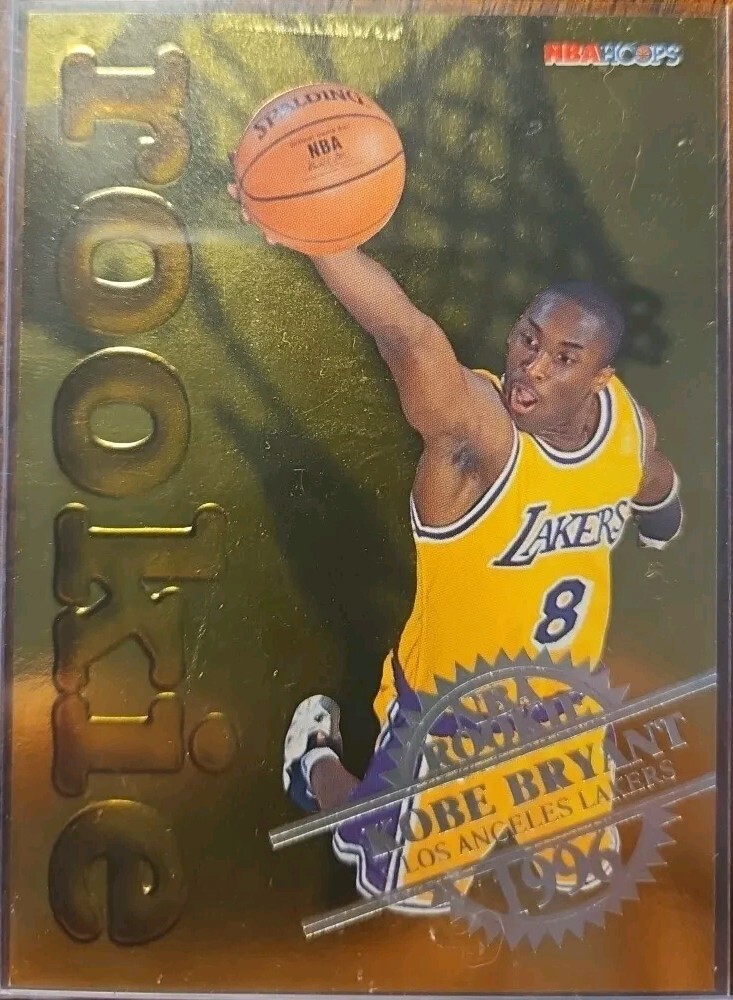 MINT CONDITION 1996-97 NBA Hoops - NBA Rookie #3 Kobe Bryant (RC)