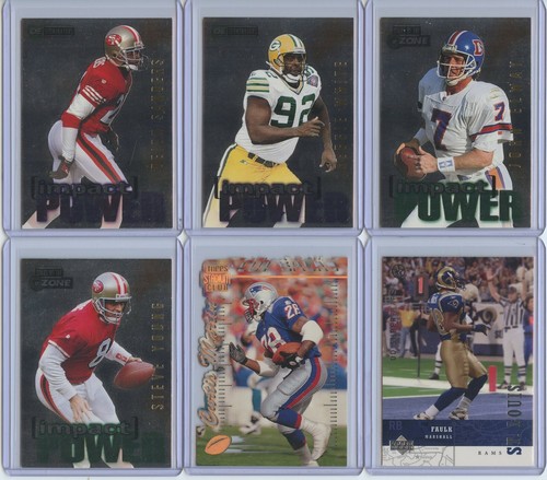 1990's HOFs & Stars 11 Card Lot Inc. B. Sanders, White, Aikman, Montana, Thomas - Picture 3 of 4