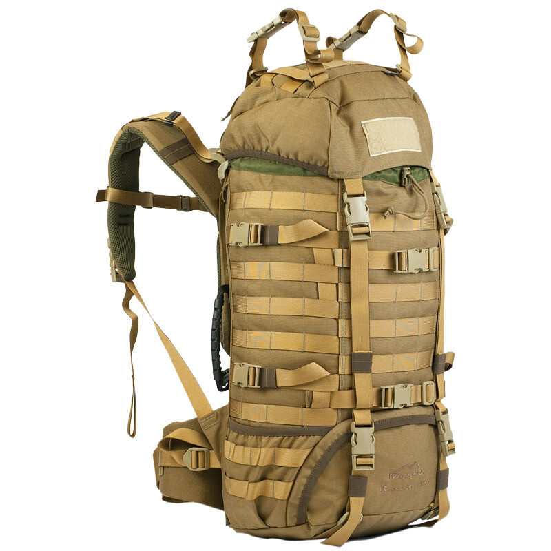 Wisport Mapache Mochila Tactical Assault Cordura Mochila Molle 45L Coyote Tan