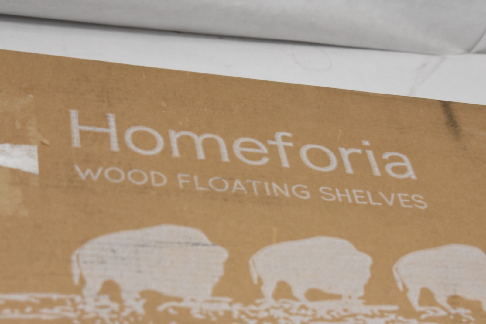 Homeforia White Floating Shelves 24" Premium Solid Wood Floating Shelves White