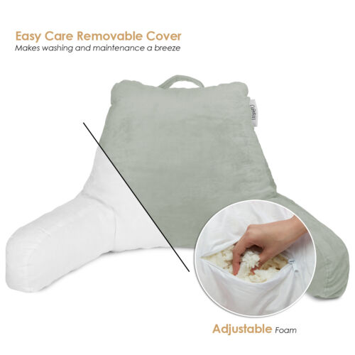 Bed Rest Reading Pillow for Kids & Teens Memory Foam TV Pillow With Arms Support - Picture 140 of 144