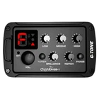 Acoustic Guitar Pickups 3-Bands EQ Equalizer Tuner Preamp Piezo Pickup W/ Endpin