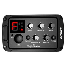 Acoustic Guitar Pickups 3-Bands EQ Equalizer Tuner Preamp Piezo Pickup W/ Endpin