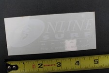 Online Surf Hawaii Clear White Surfer Internet Site V40B Vintage Surfing STICKER