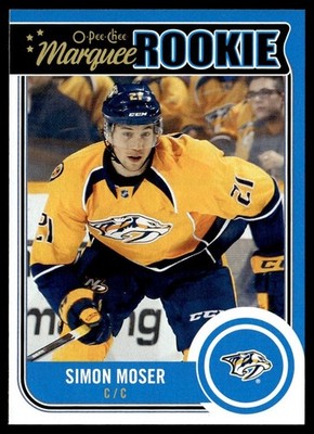 2014-15 O-Pee-Chee Marquee Rookie Simon Moser Rookie Nashville Predators #526