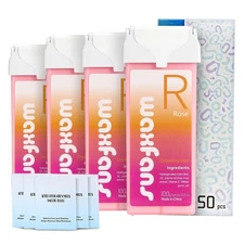 Roll On Wax,Rose Wax Roller Refill for Body Area Waxing,Natural Roses Keep Sk...