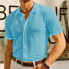 Men's summer knitwear casual short sleeve