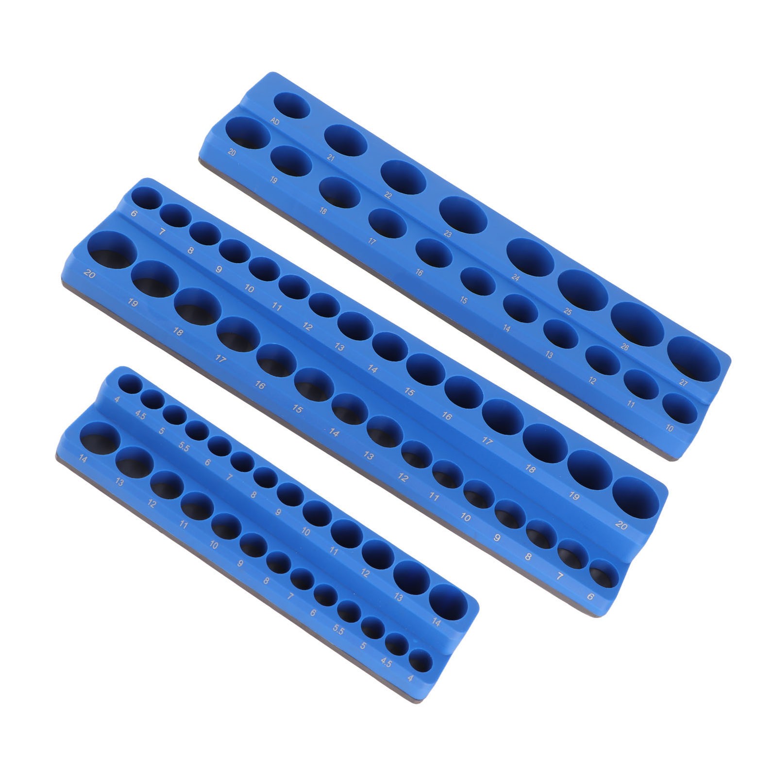 3PCS Magnetic Socket Organizer Set Secure Storage Tray For Toolboxes Trending