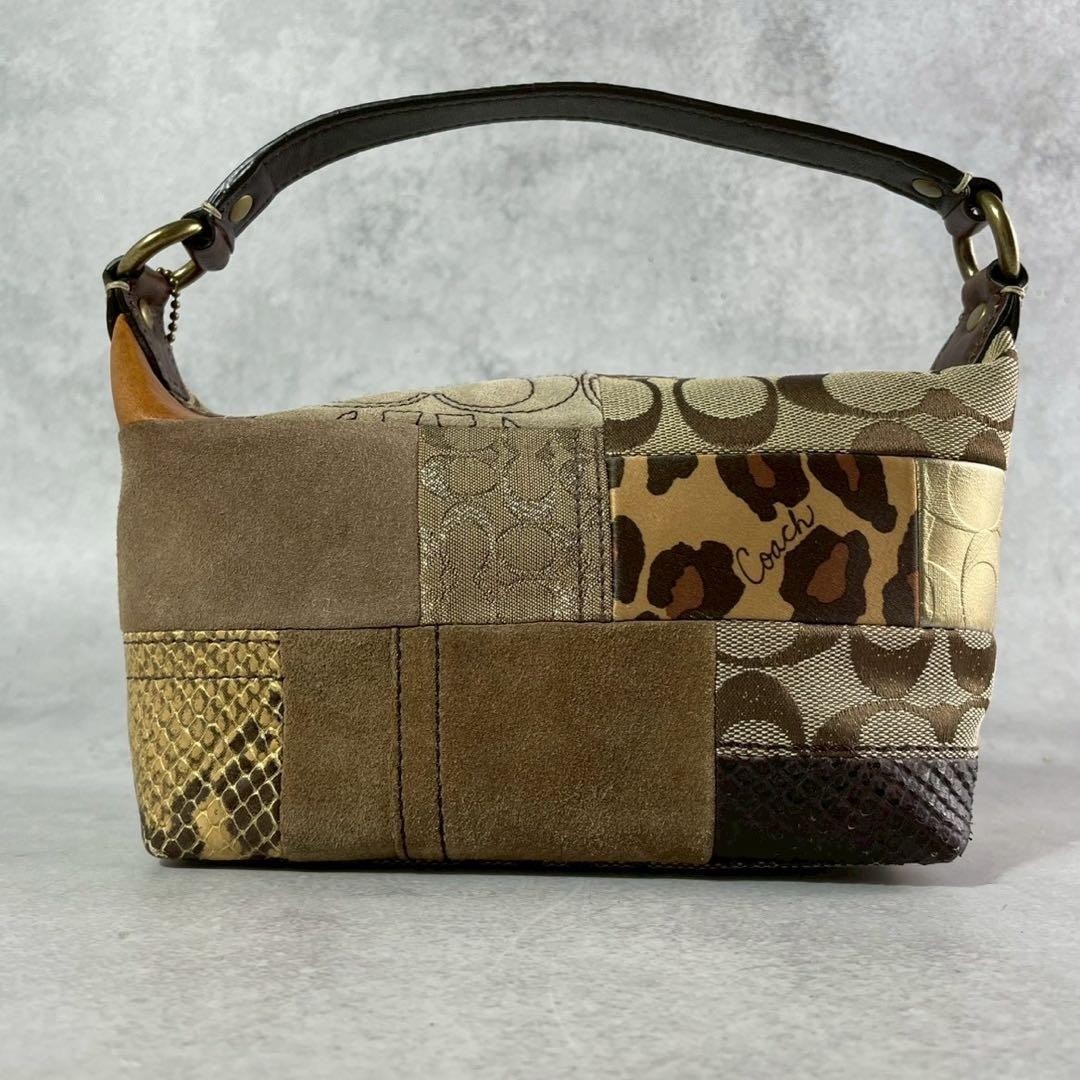 RARE COACH Patchwork Leopard Mini Shoulder Bag Y2… - image 3