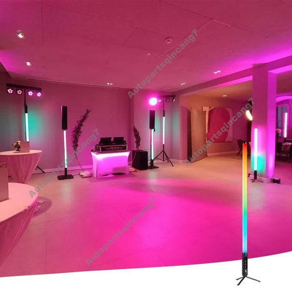 APLICACIÓN WIFI Inalámbrica Control Alimentación Batería 360° RGBWA 5-en-1 LED Fiesta Tubo Luz