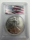 2001 WTC Ground Zero Recovery Silver Eagle $1 PCGS Gem Unc. 1 Oz Silver Eagle