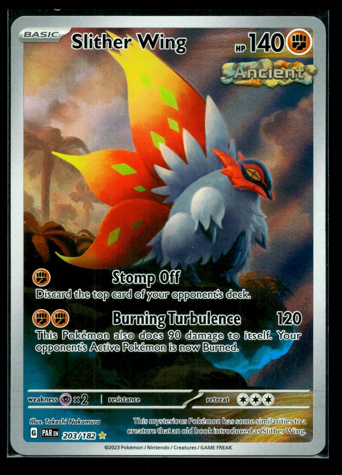 Slither Wing 203/182 Sv04: Paradox Rift Holo NM