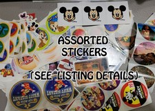 NEW Disney World Collectible Stickers All kinds Characters, Locations, Favorites