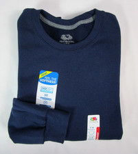 Fruit of the Loom EverSoft Fleece Crewneck Sweatshirt Men's Large Navy Blue NWT