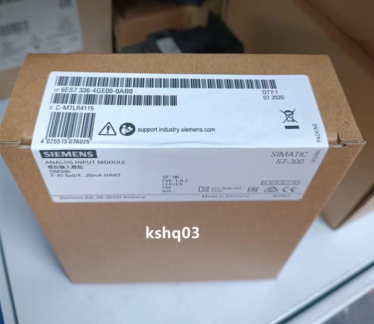 1PC new plc 6ES7336-4GE00-0AB0 6ES7 336-4GE00-0AB0 Delivery *yt
