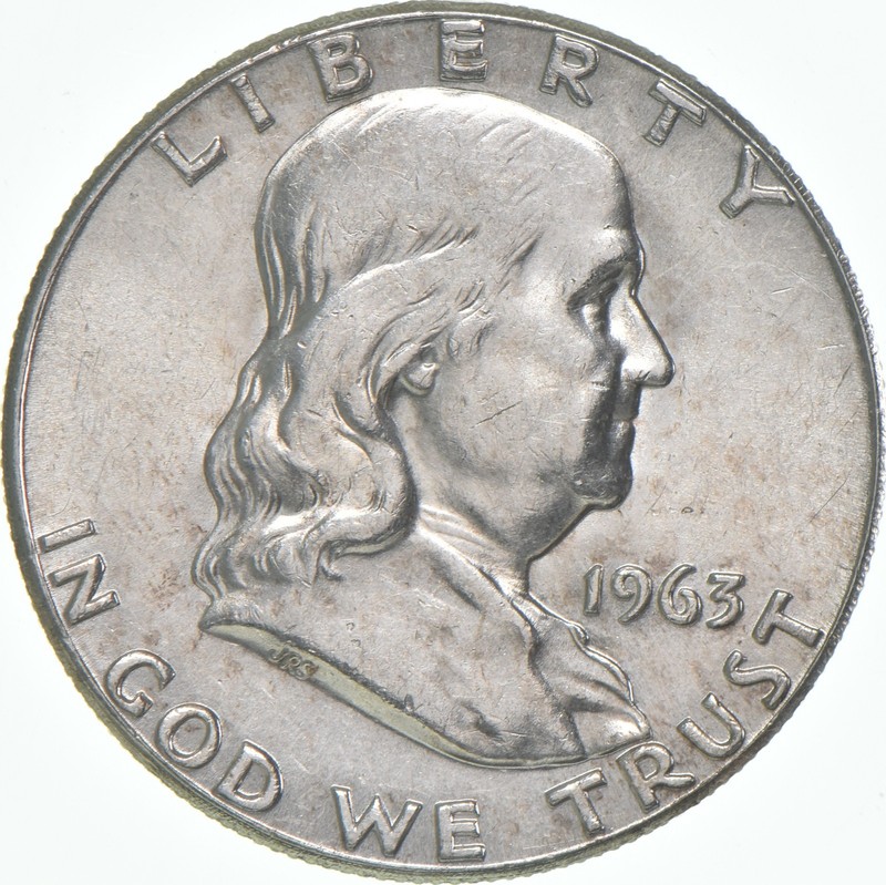 1963 Franklin Half Dollar AU 90% Silver *9138