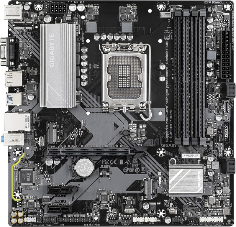 Gigabyte B760M D3HP DDR4 (Socket 1700/B760 Express/DDR4/S-ATA 6Gb/s/Micro ATX)