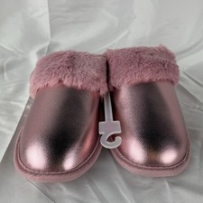 Auden Metallic Faux Leather Women's Slippers, Size 7/8 New With Tags FS