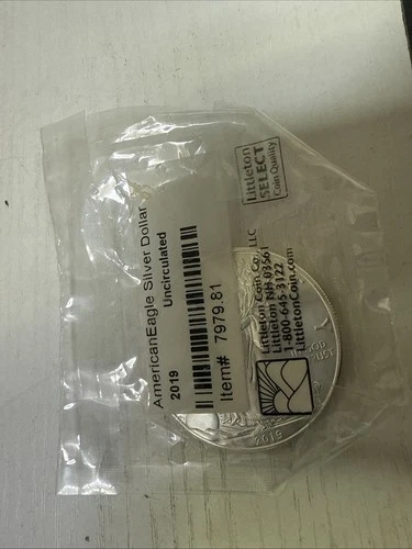2019 American Silver Eagle BU 1 Oz Coin US $1 Dollar Mint Uncirculated Brilliant