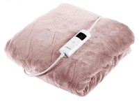 Carmen Comfort Fleece Luxury Electric Heated Throw Blanket  160×130 pink