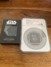 Darth Vader 1 oz Silver Coin 2021 NiveNGC PF70 Star Wars Faces of the Empire