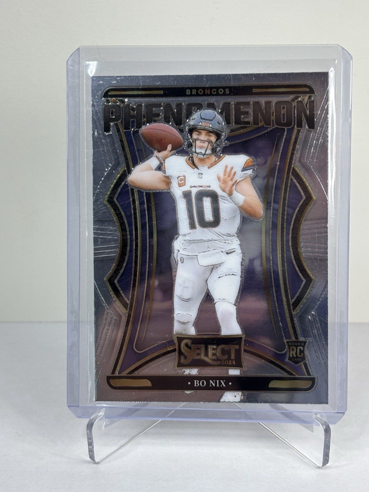 2024 Panini Select - Bo Nix Phenomenon #4 rookie insert