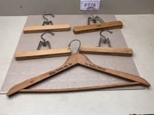 Lot of  Heavy Duty Clamp Pant Skirt Hangers Wood  Metal - Setwell