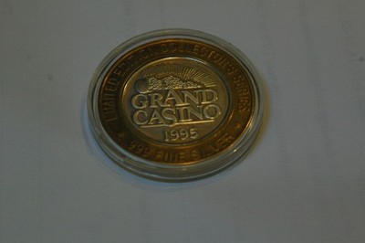 Las Vegas Grand Casino $10 Casino Token 1995 .999 Silver "Rare and Collectable"