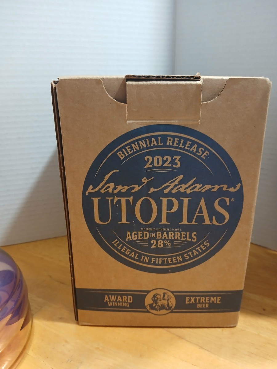 Empty Samuel Adams Utopias Collectible bottle- original box and