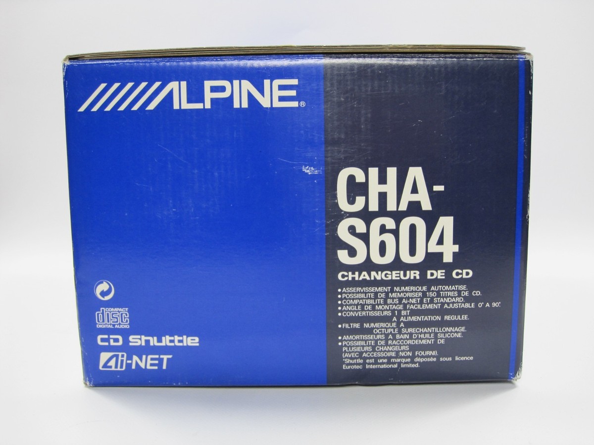 Vintage Alpine CHA-S604 6 Disc CD Remote Changer Ai-Net CD Shuttle