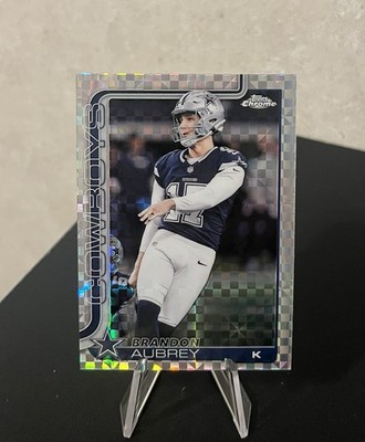 2025 Topps Chrome Brandon Aubrey X-Fractor #81 Cowboys  