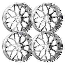 Set-4 Prive Lux Pl19 26x10 5x5.55x139.7 15mm Chrome Wheels Rims 26 Inch