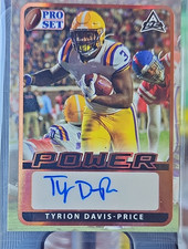 Leaf 2021 Pro Set Power Tyrion Davis-Price Autograph Rookie Card #BA-TD1. rookie card picture