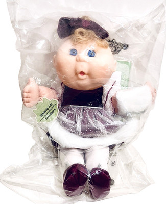 Mattel 1997 Cabbage Patch Kids Holiday 12'' Vinyl & Cloth Body Girl Baby Doll