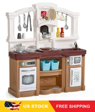 Step2 Fun with Friends Tan Toddler Plastic Play Kitchen Play Set