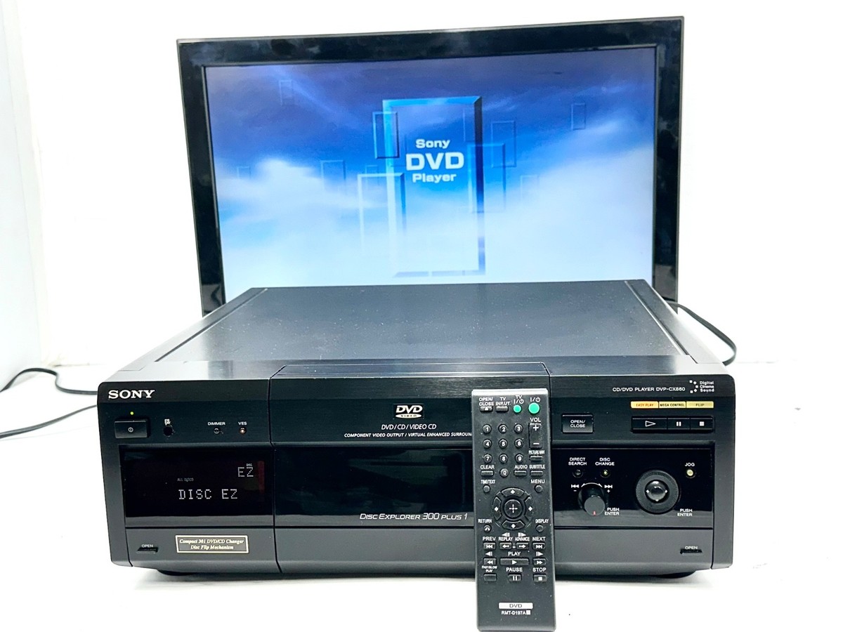 Refurb Sony DVP-CX860 Disc Explorer 300 plus 1 CD/DVD Player W