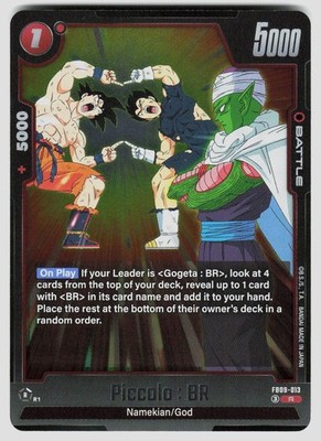 PICCOLO : BR FB09-013 R DUAL EVOLUTION DRAGON BALL SUPER HOLO NM/M