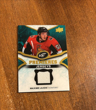 Maxime Lajoie 2018-19 Upper Deck Ice Premiers Rookie Jersey IPJ-ML Senators RC