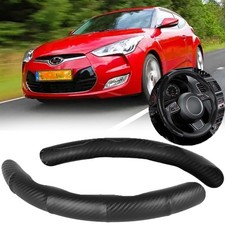 Carbon Style Steering Cover Leather Anti-slip Accessories For Hyundai Veloster Carbon Style Steering Cover Leather Anti-slip Accessories For Hyundai Veloster