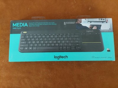 Logitech K400 Plus Wireless Touch Media Keyboard With Easy Media Control