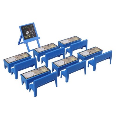 VOSAREA 13pcs Mini Classroom Furniture Set for Boy Girl Dollhouse Accessories...