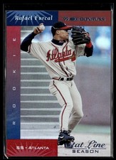 2001 Donruss 1999 Retro Stat Line Season Rafael Furcal RC 25/88 Atlanta Braves