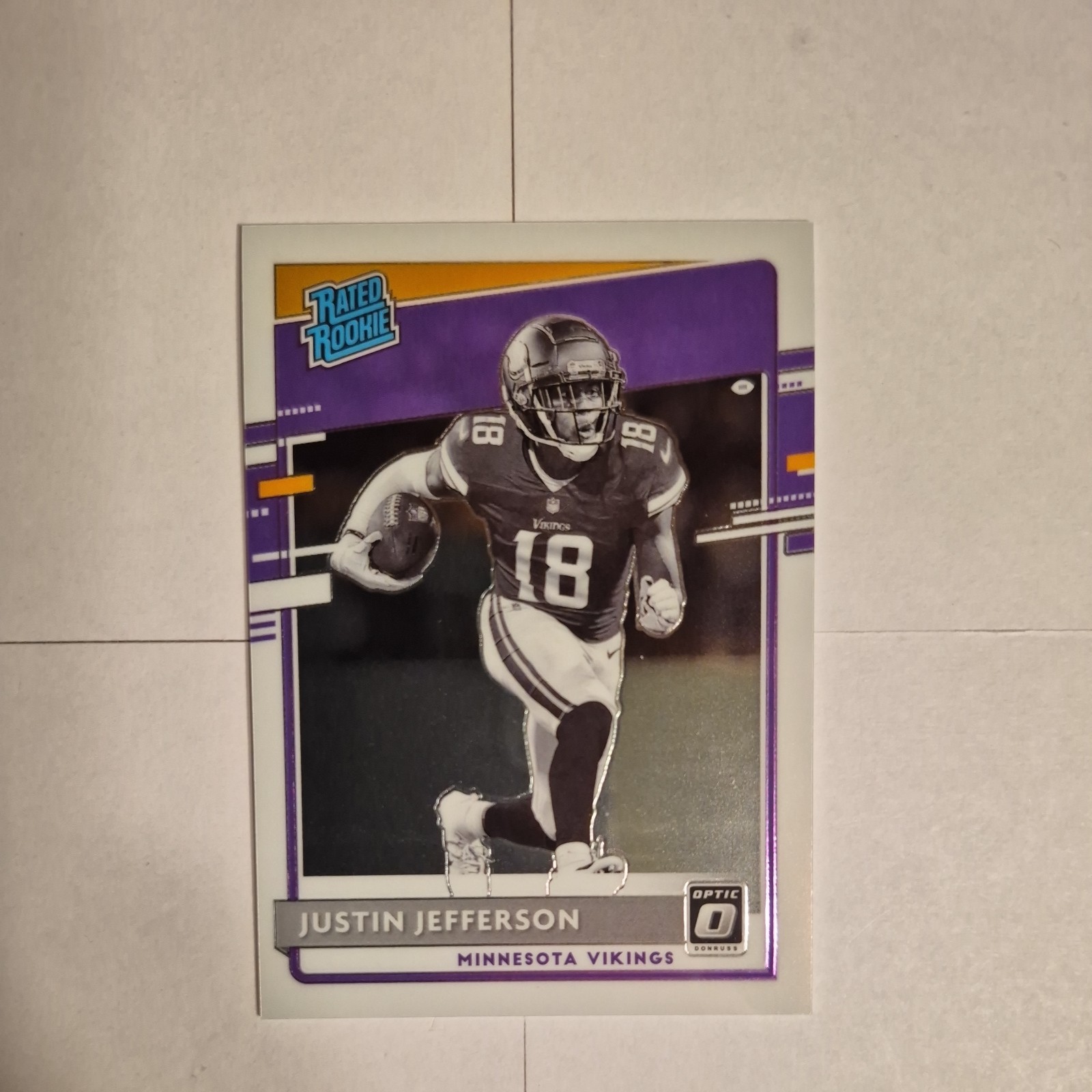 2020 Panini Donruss Optic Rated Rookie Negative Variation Justin Jefferson #313