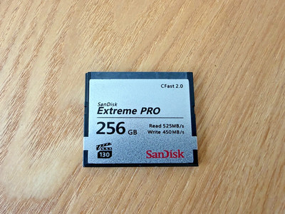 SanDisk Extreme PRO 256GB CFast 2.0 Memory Card 525MB/s