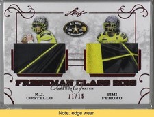 2016 Leaf US Army All-American Bowl Red 11/15 Simi Fehoko KJ Costello READ 0b2