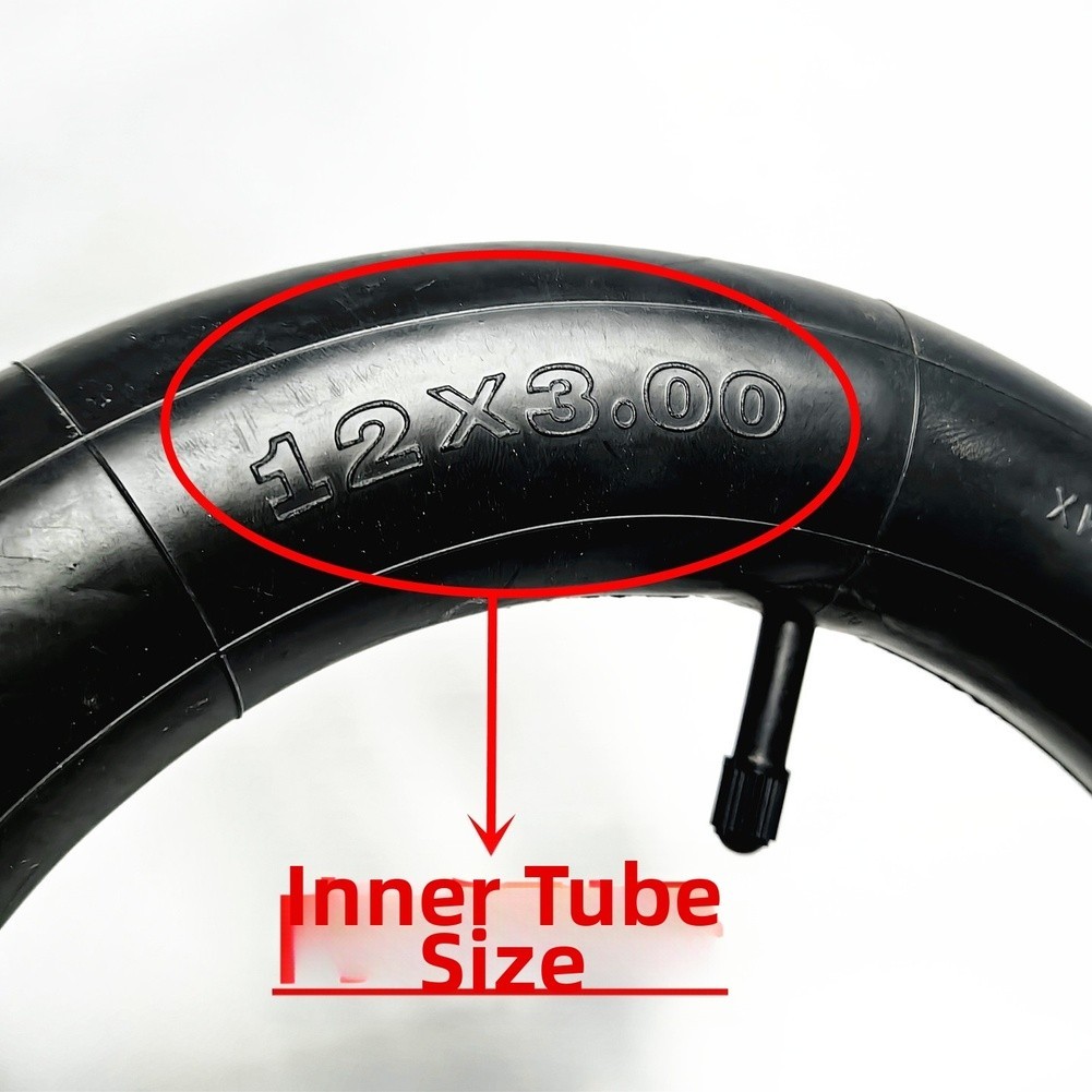 Rubber Tire and Inner Tube Kit 12x3 0 68205 for Electric Scooter Straight Valve