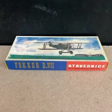 Vintage SMĚR Fokker D. VII StaveBNice Scale Plastic Model Kit No. 103